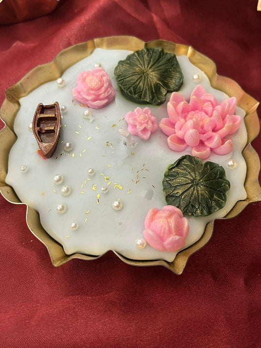 Lotus Pond Urli Candle
