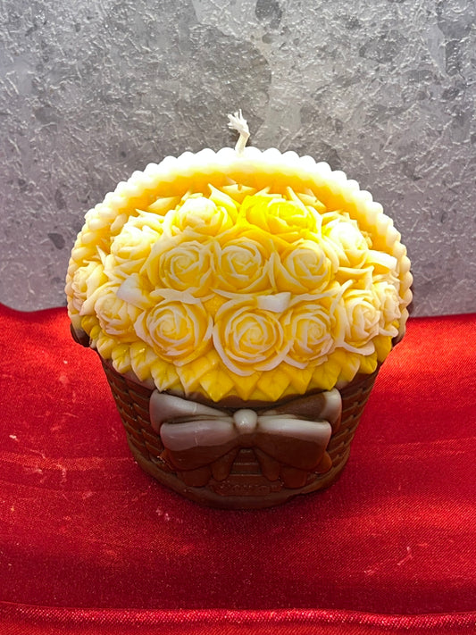 Blossom in Basket Candle