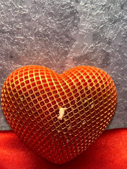 Golden Heart Candle